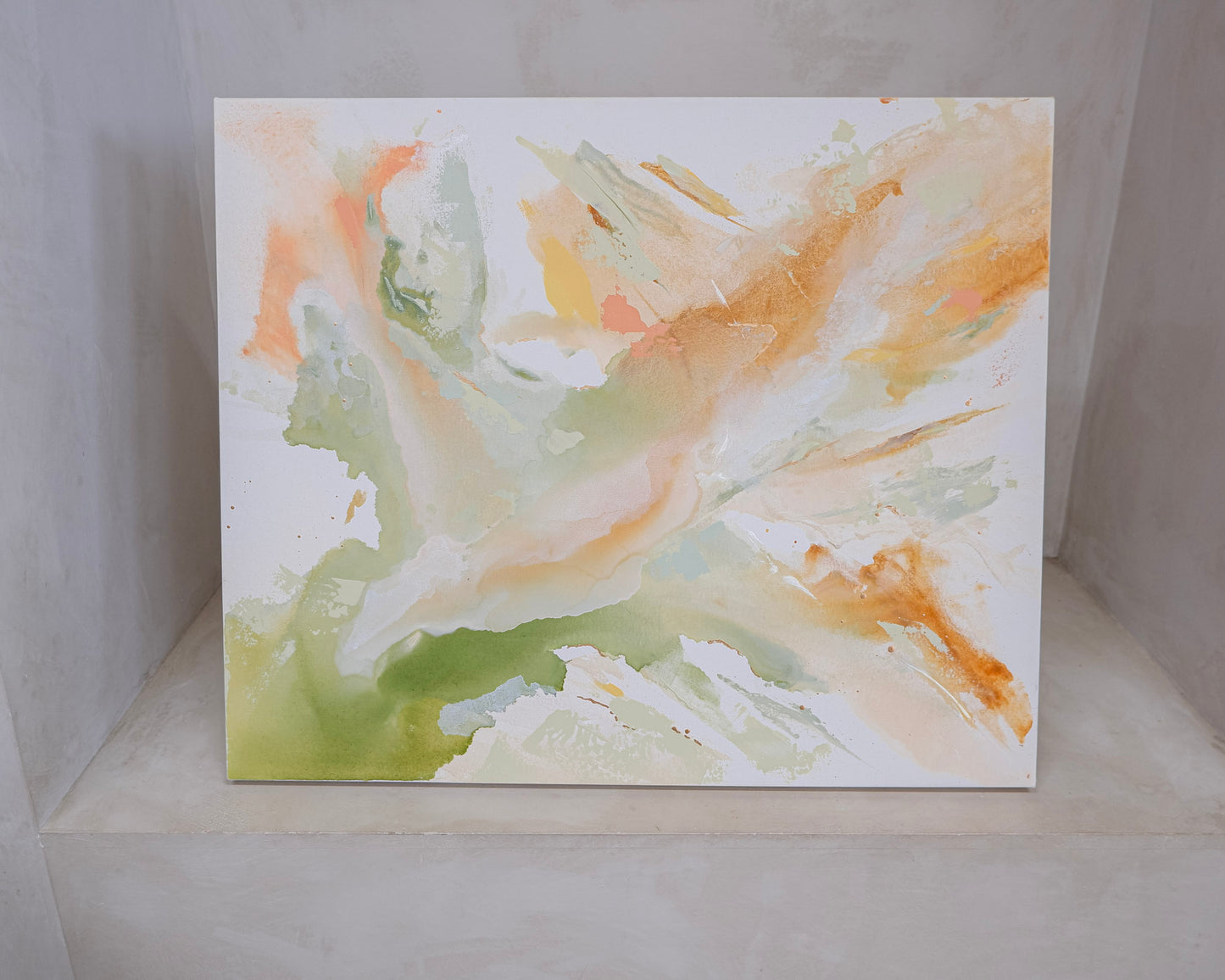 Sunday Retreat | 'Morning Whispers' | Abstract Painting (30 x 36")