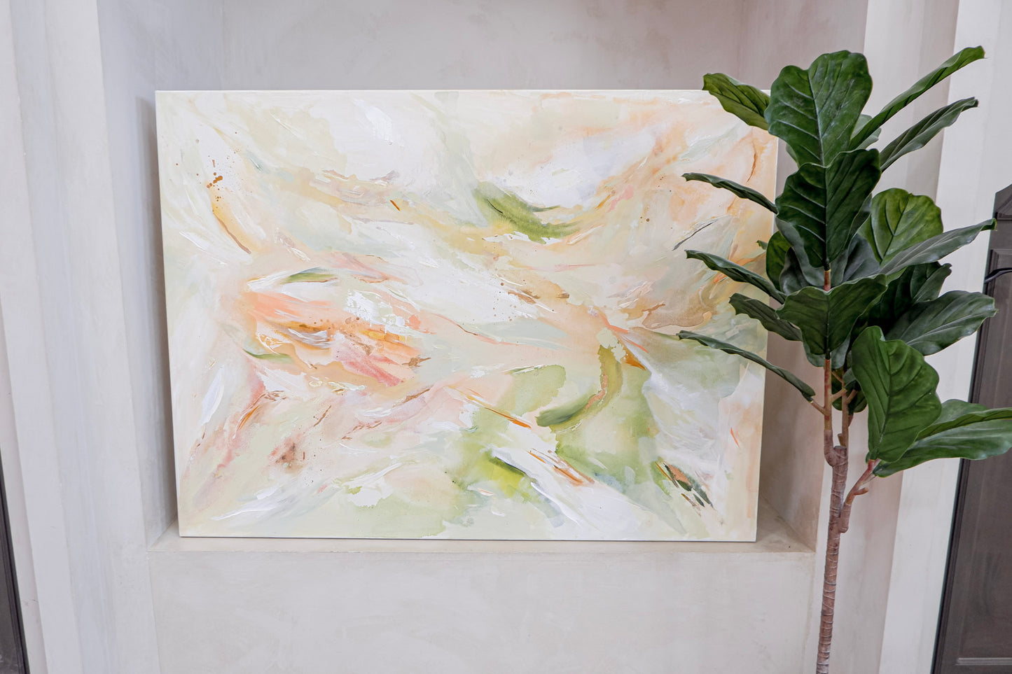 Sunday Retreat | 'Sunday Morning' | Abstract Painting (36 x 48")