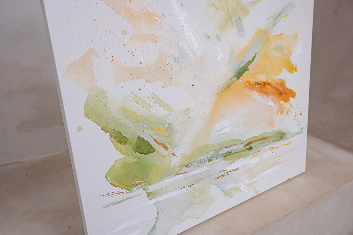 Sunday Retreat | 'A New Day' | Abstract Painting (24 x 30")