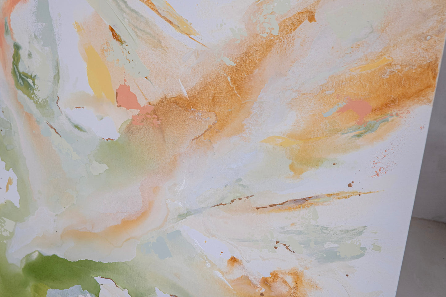 Sunday Retreat | 'Morning Whispers' | Abstract Painting (30 x 36")