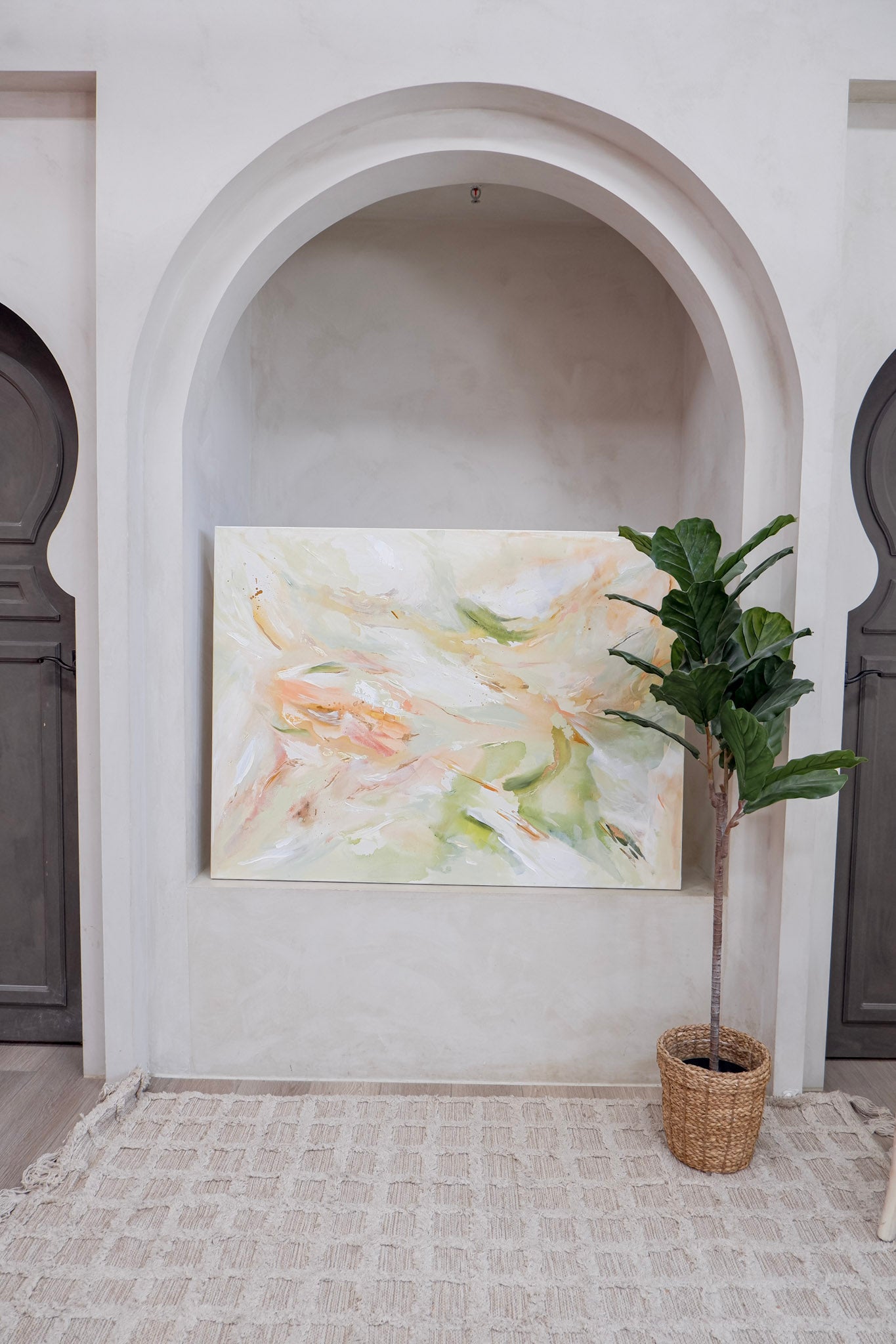 Sunday Retreat | 'Sunday Morning' | Abstract Painting (36 x 48")