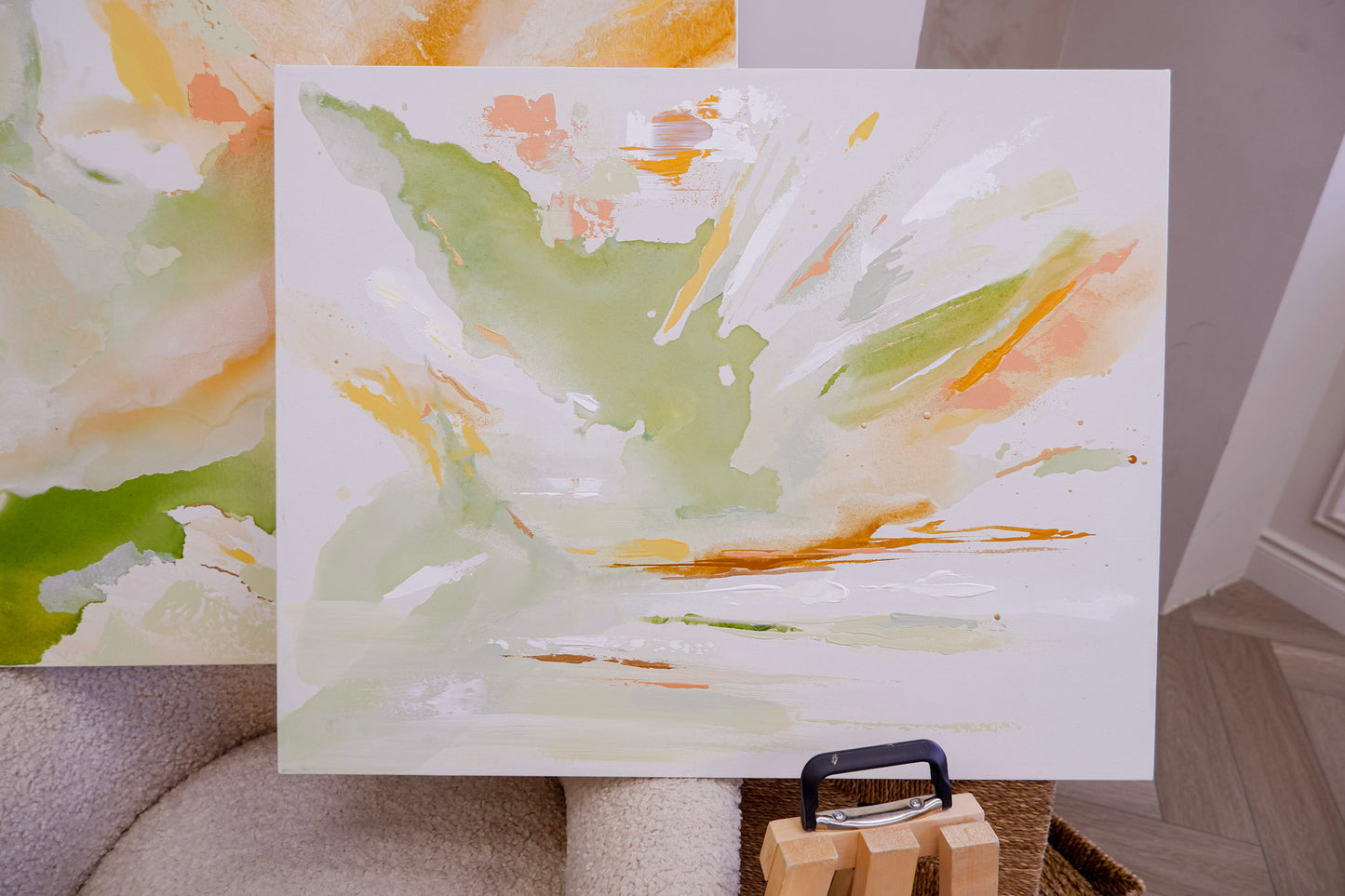 Sunday Retreat | 'A New Day' | Abstract Painting (24 x 30")