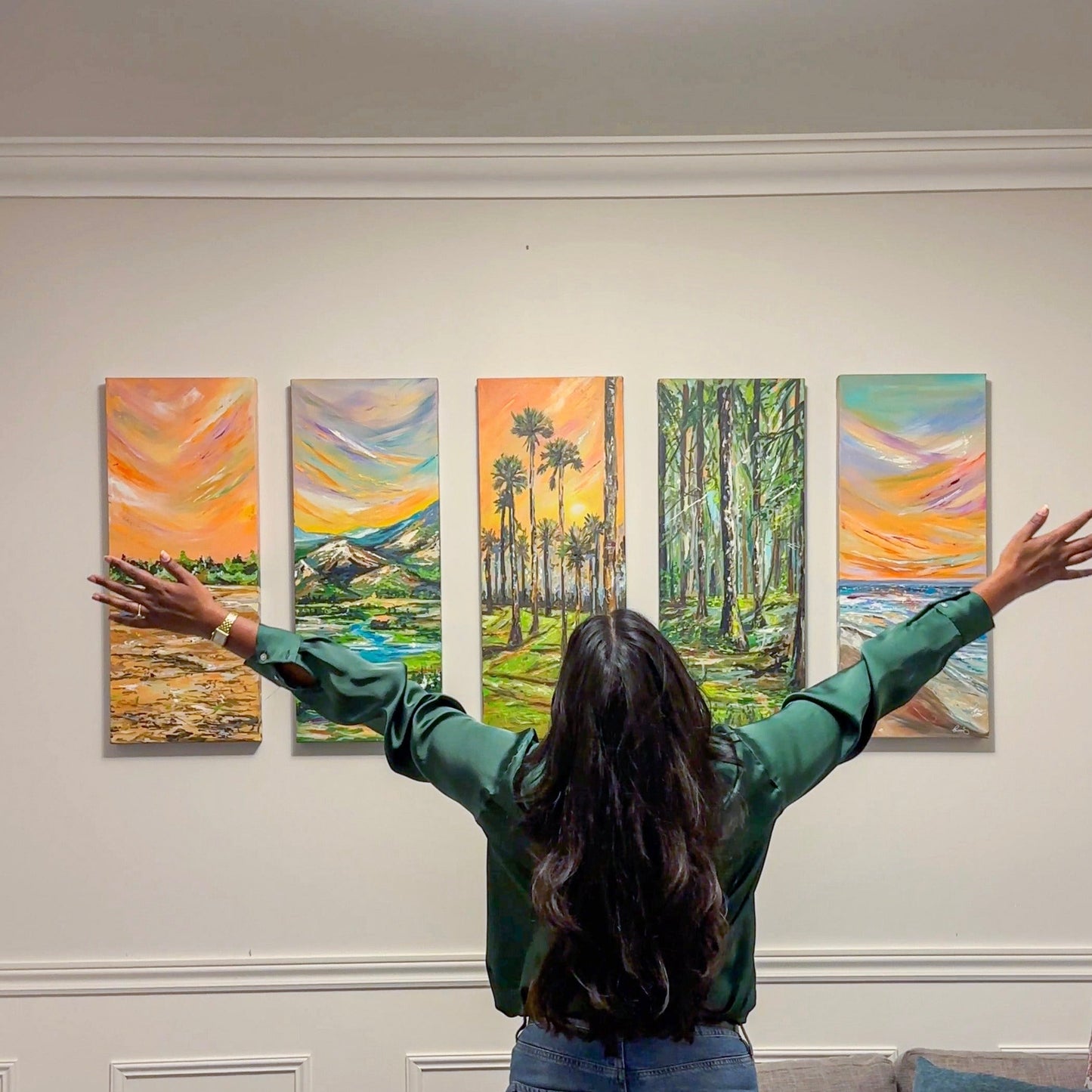 5 Panel Series - Within The Forest - Travel - Landscape Print
