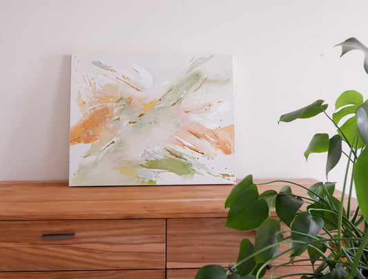 Sunday Retreat | 'Fresh Beginning' | Abstract Painting (24 x 30")