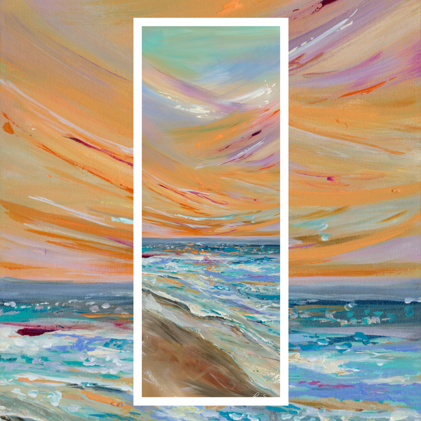 Beachscape Views -  5 Panel Travel Series' - Landscape Print