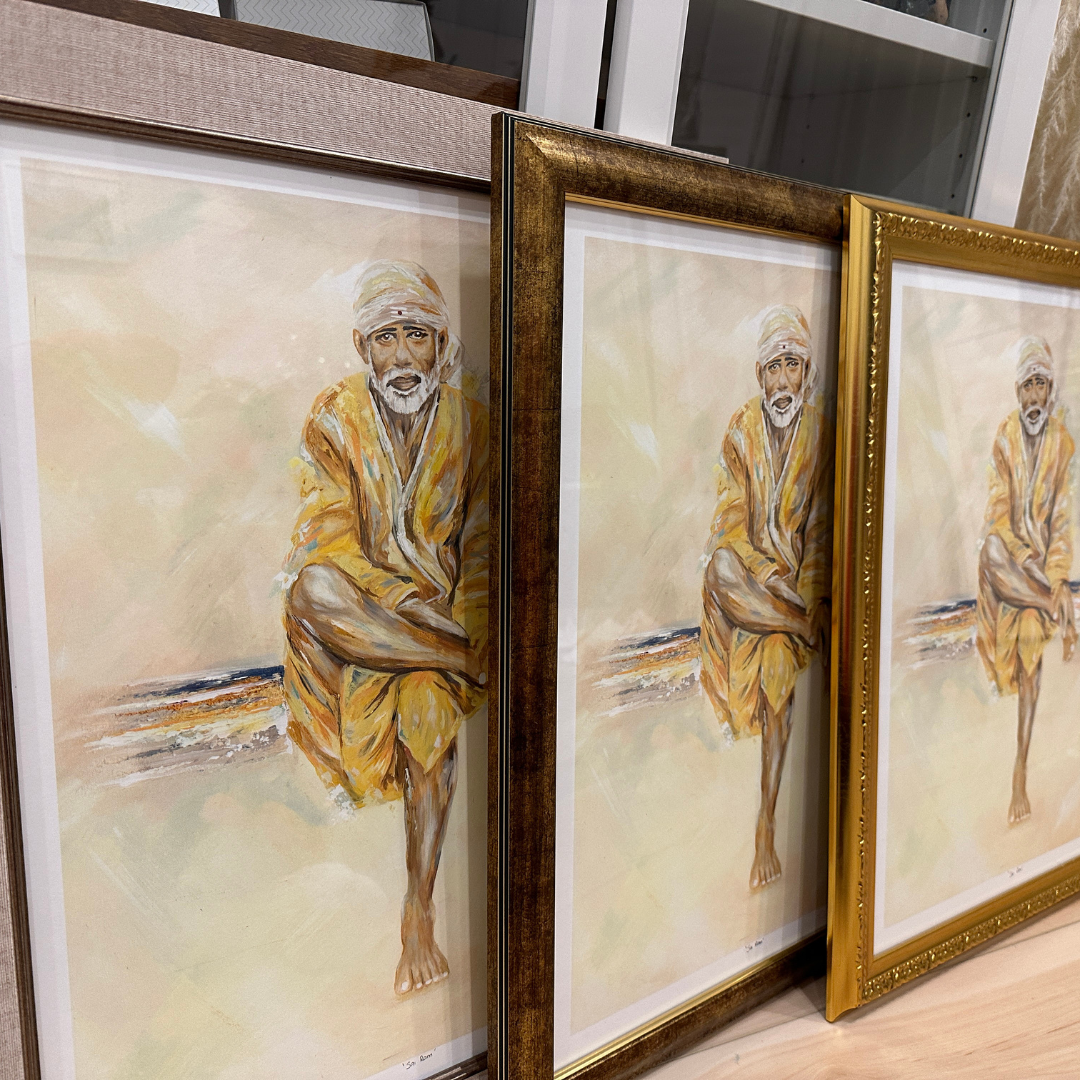 Sai Ram - Shirdi Sai Baba - Hindu Spiritual Art Print