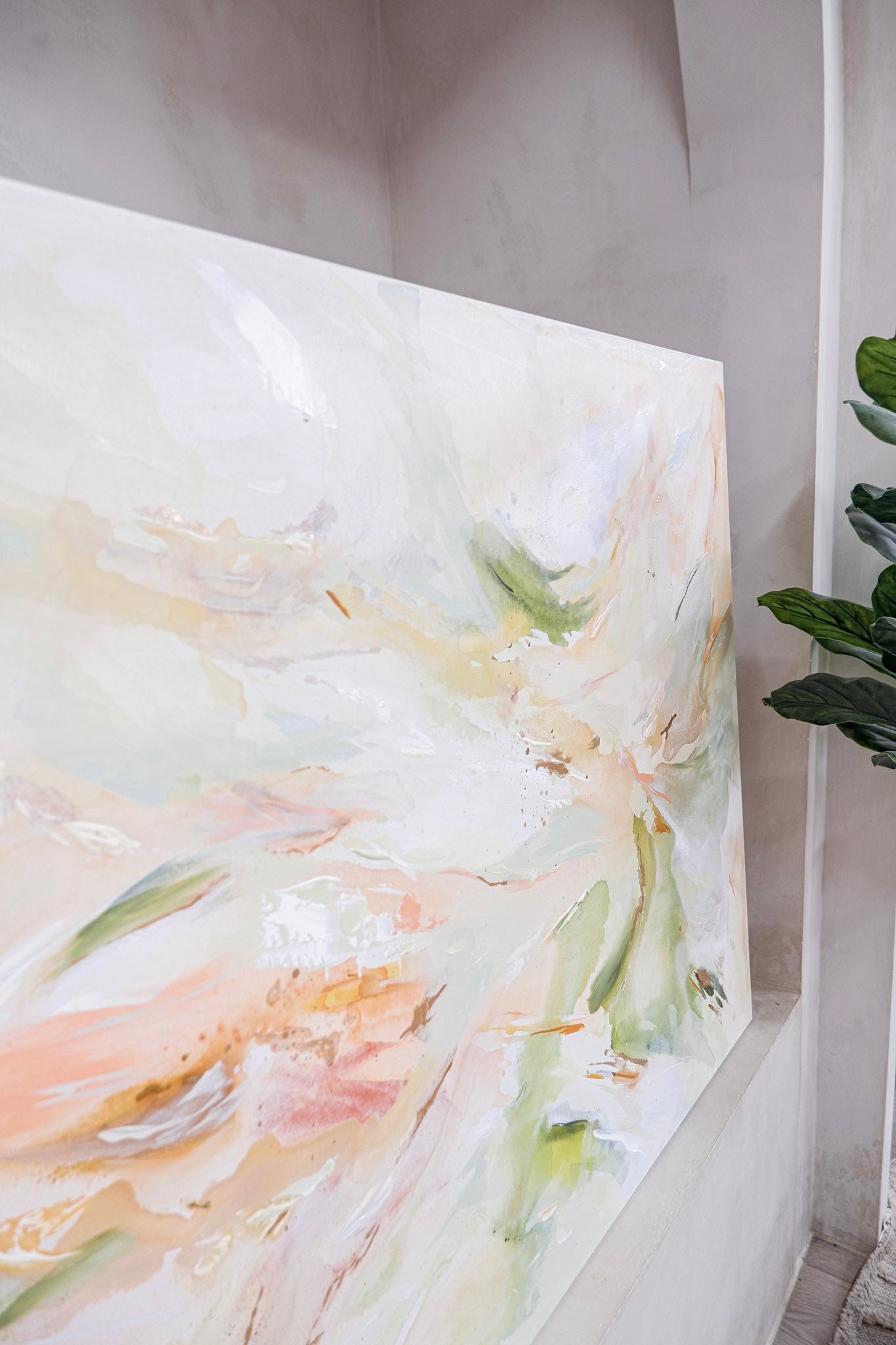 Sunday Retreat | 'Sunday Morning' | Abstract Painting (36 x 48")
