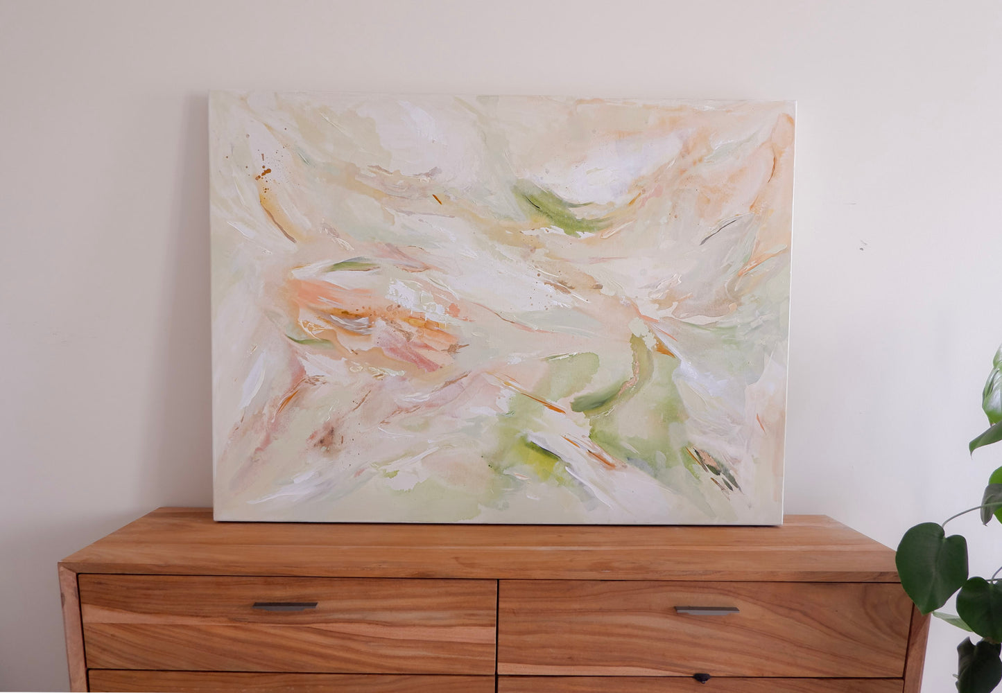 Sunday Retreat | 'Sunday Morning' | Abstract Painting (36 x 48")