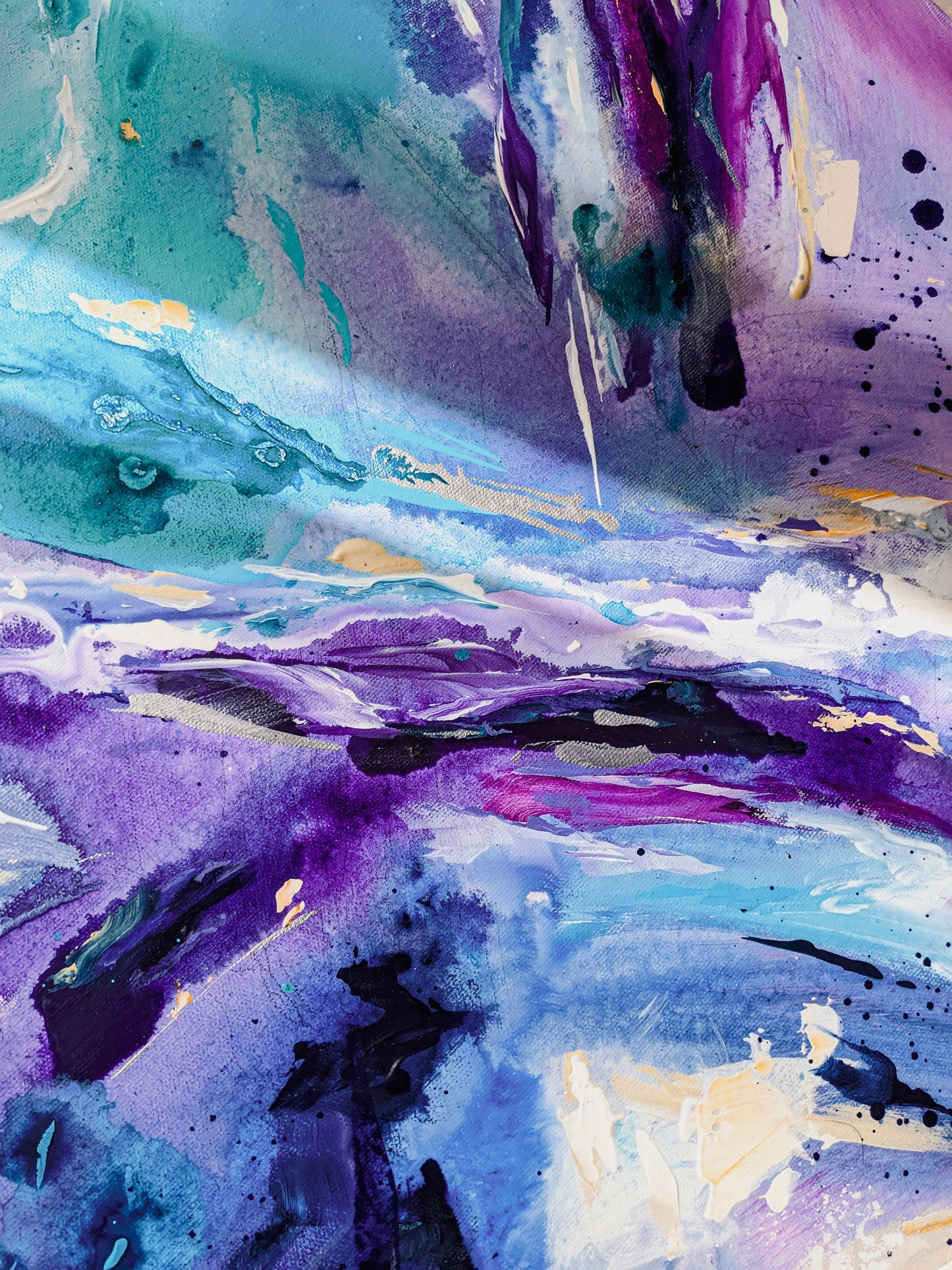 Intuition - Purple Abstract Print