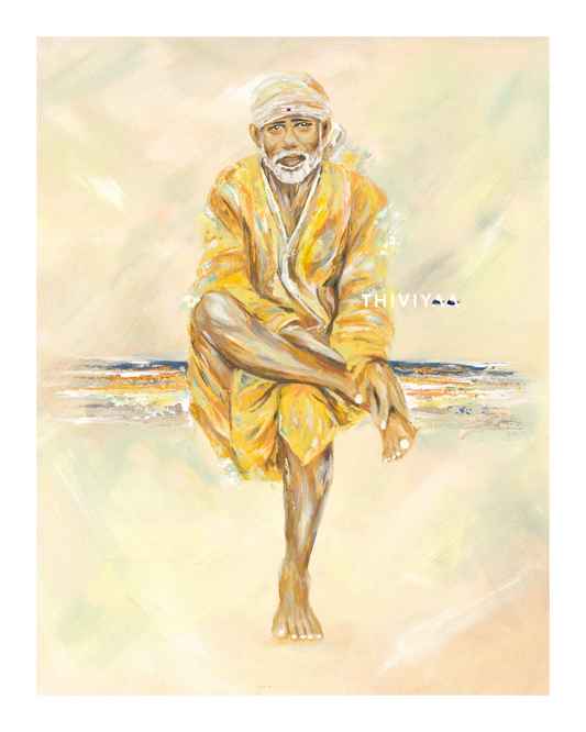 Sai Ram - Shirdi Sai Baba - Hindu Spiritual Art Print