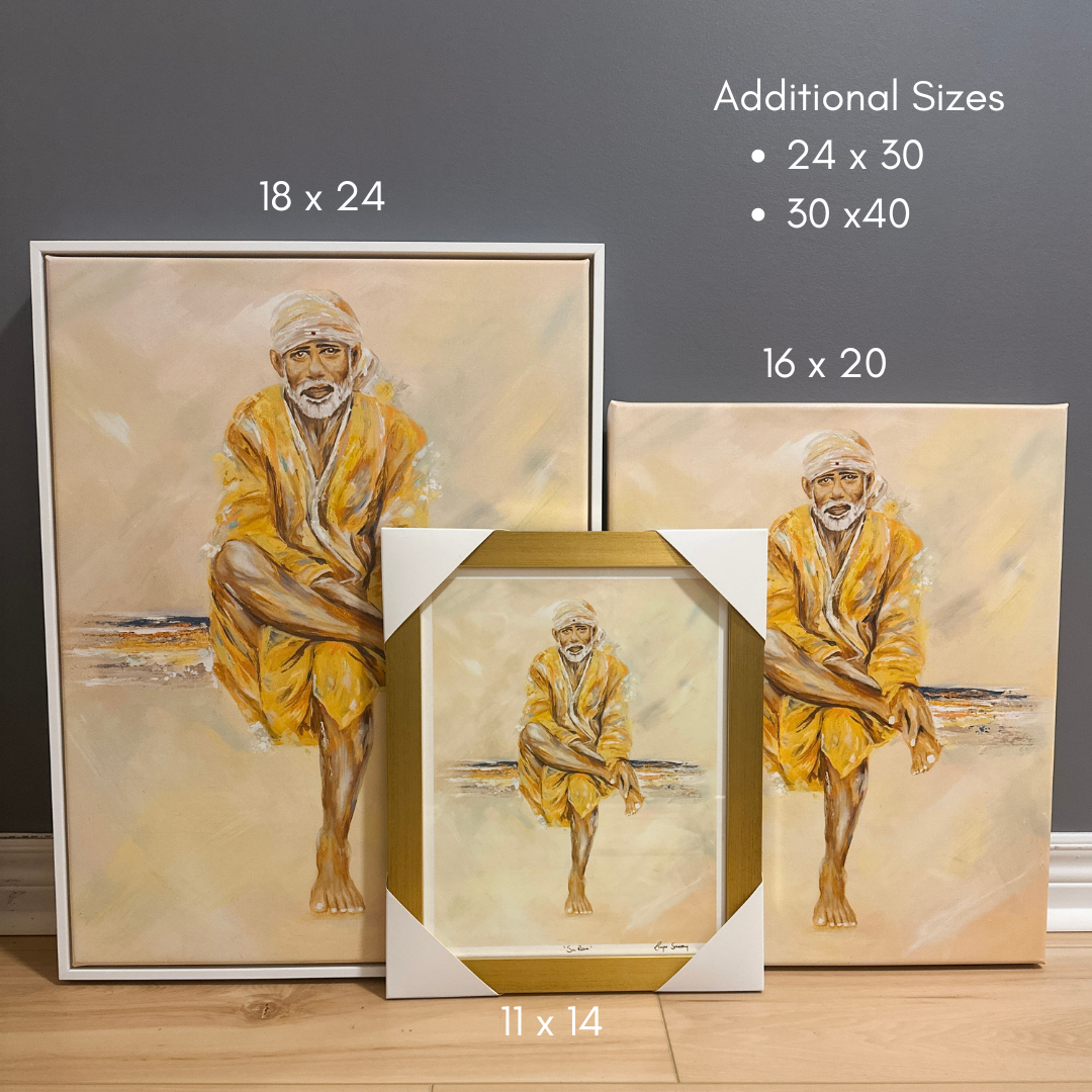 Sai Ram - Shirdi Sai Baba - Hindu Spiritual Art Print