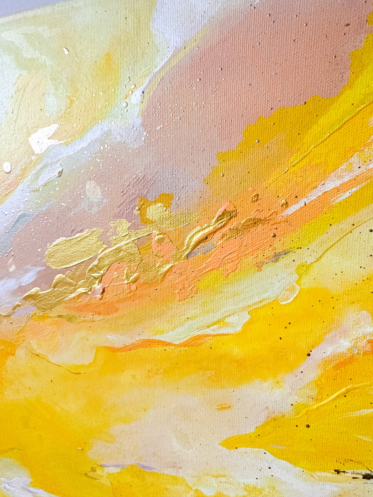 Your Are My Sunshine - Yellow Abstract Print
