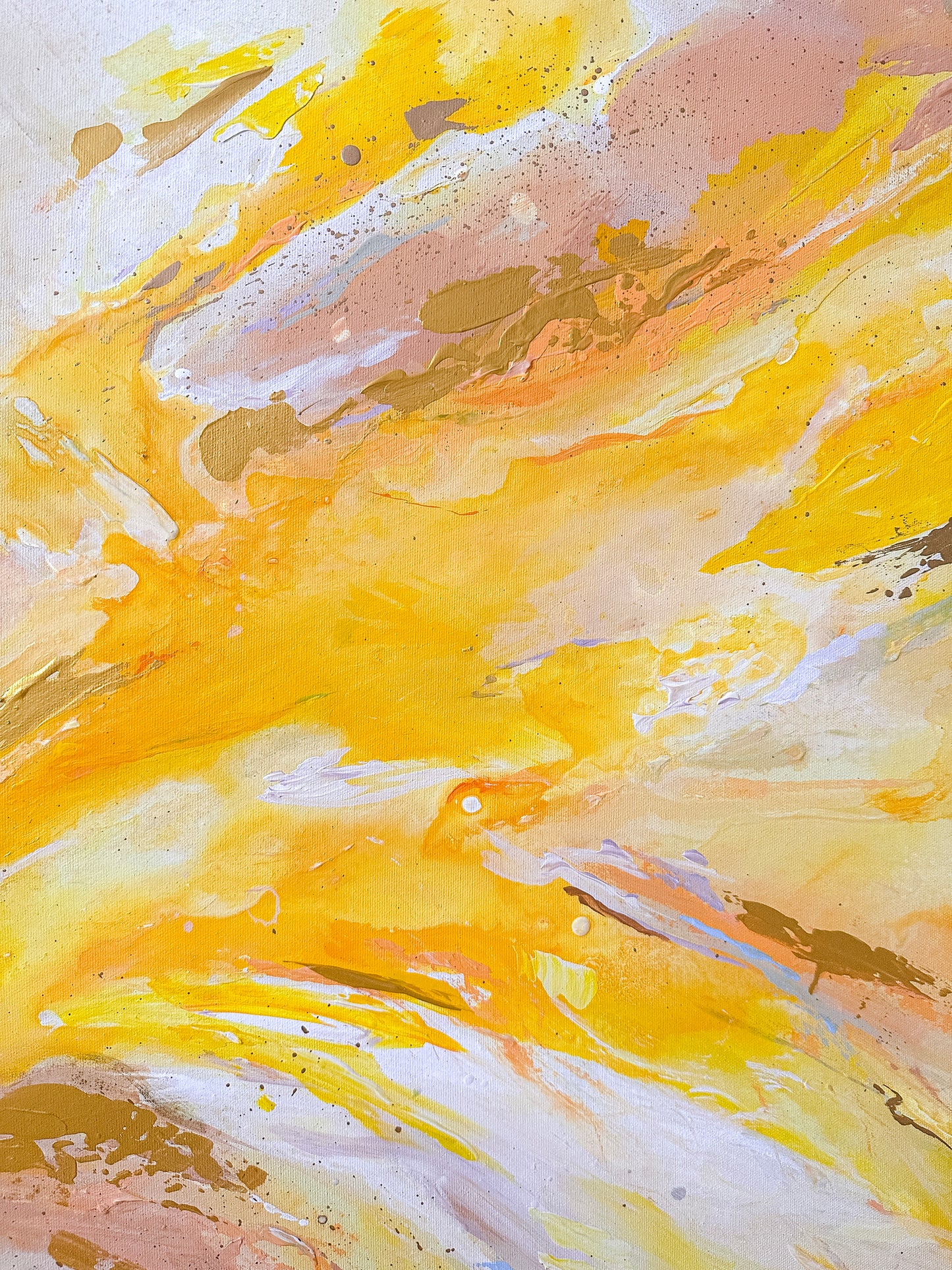 Your Are My Sunshine - Yellow Abstract Print