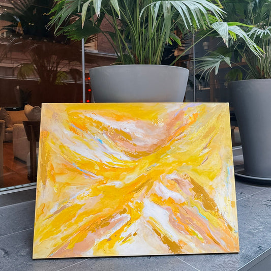 Your Are My Sunshine - Yellow Abstract Print