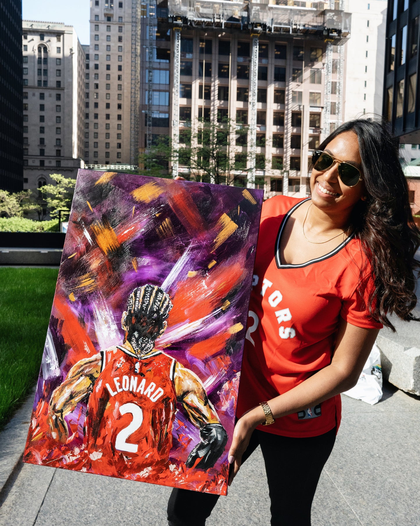 North On Your Back - Kawhi Leonard Raptors Painting