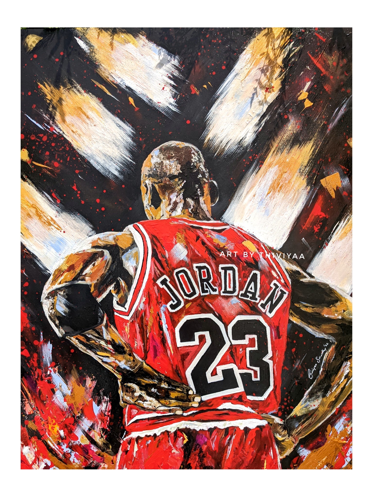The Icon Michael Jordan Bulls Limited Edition – Art By Thiviyaa