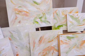 Sunday Retreat | 'Quiet Reflections' | Abstract Painting (30 x 36")