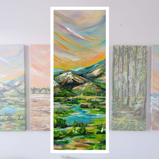 5 Panel Series - Mountains & Valleys - Travel - Landscape Print