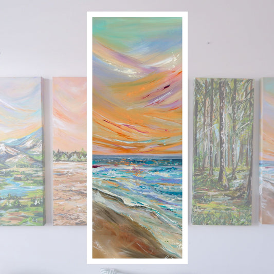 5 Panel Series - Beachscape Views - Landscape Print