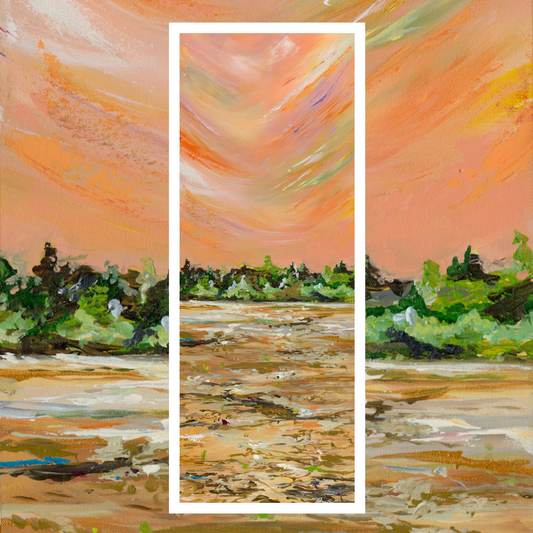 'Dryland'- Travel Series' - 5 Panel Travel Series' - Landscape Print