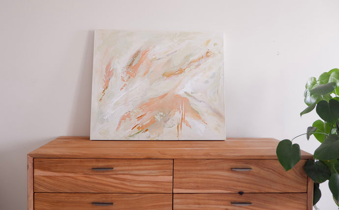 Sunday Retreat | 'Quiet Reflections' | Abstract Painting (30 x 36