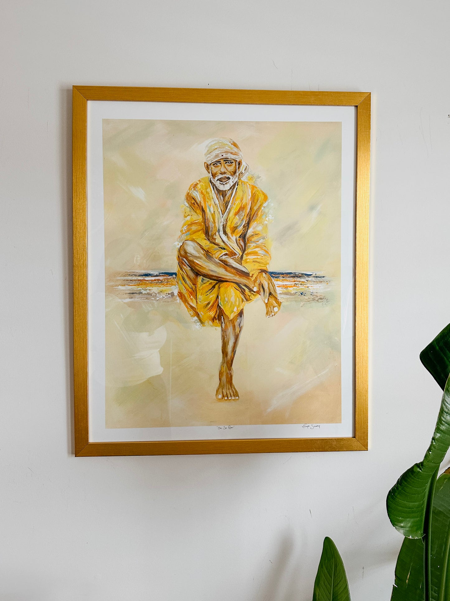 'Sai Ram' - Shirdi Sai Baba - Hindu Spiritual Art Print