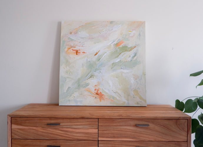 Sunday Retreat | 'Weekend Bliss' | Abstract Painting (36 x 36