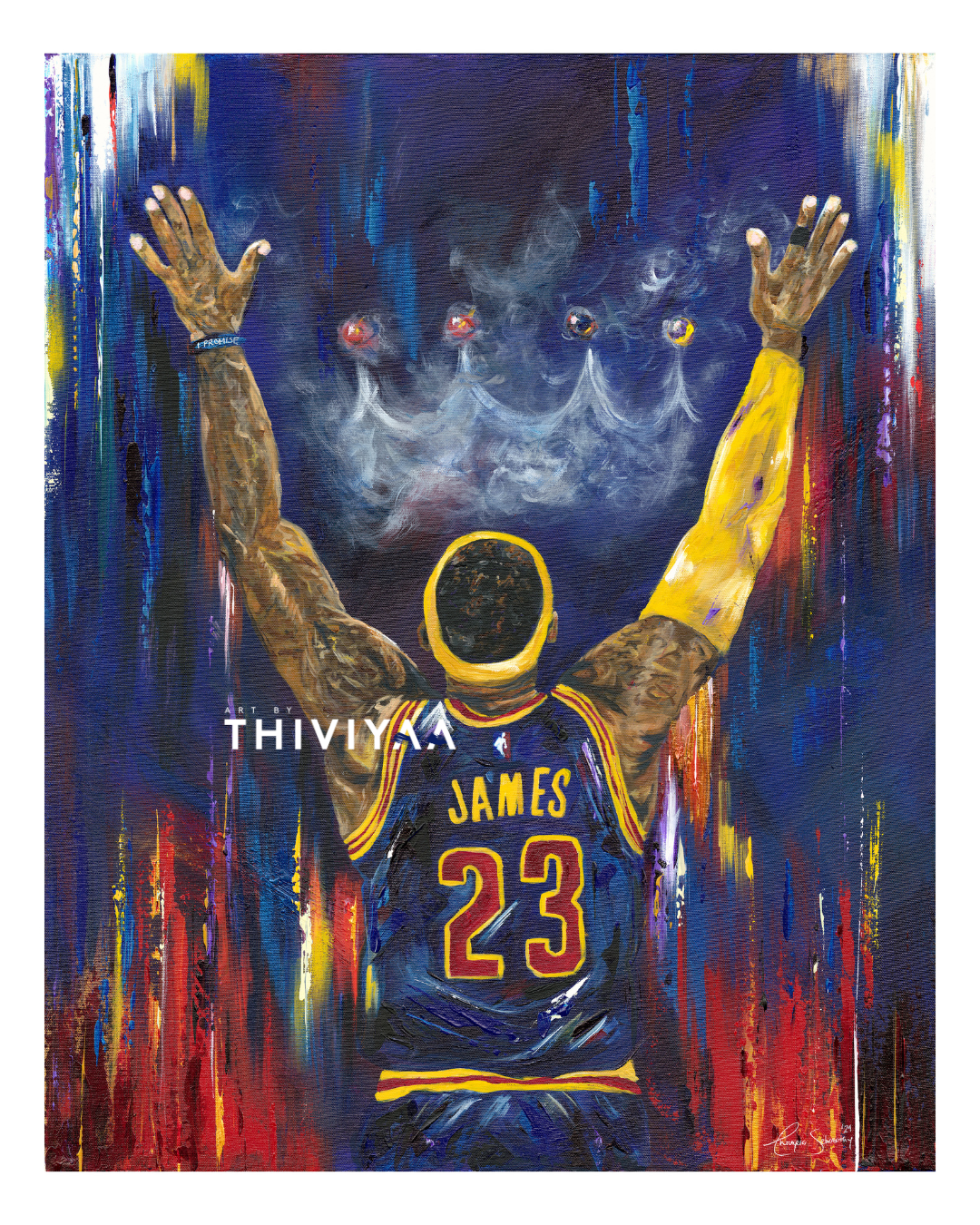 The King - Lebron James With Chalk Toss + Crown - Limited Edition