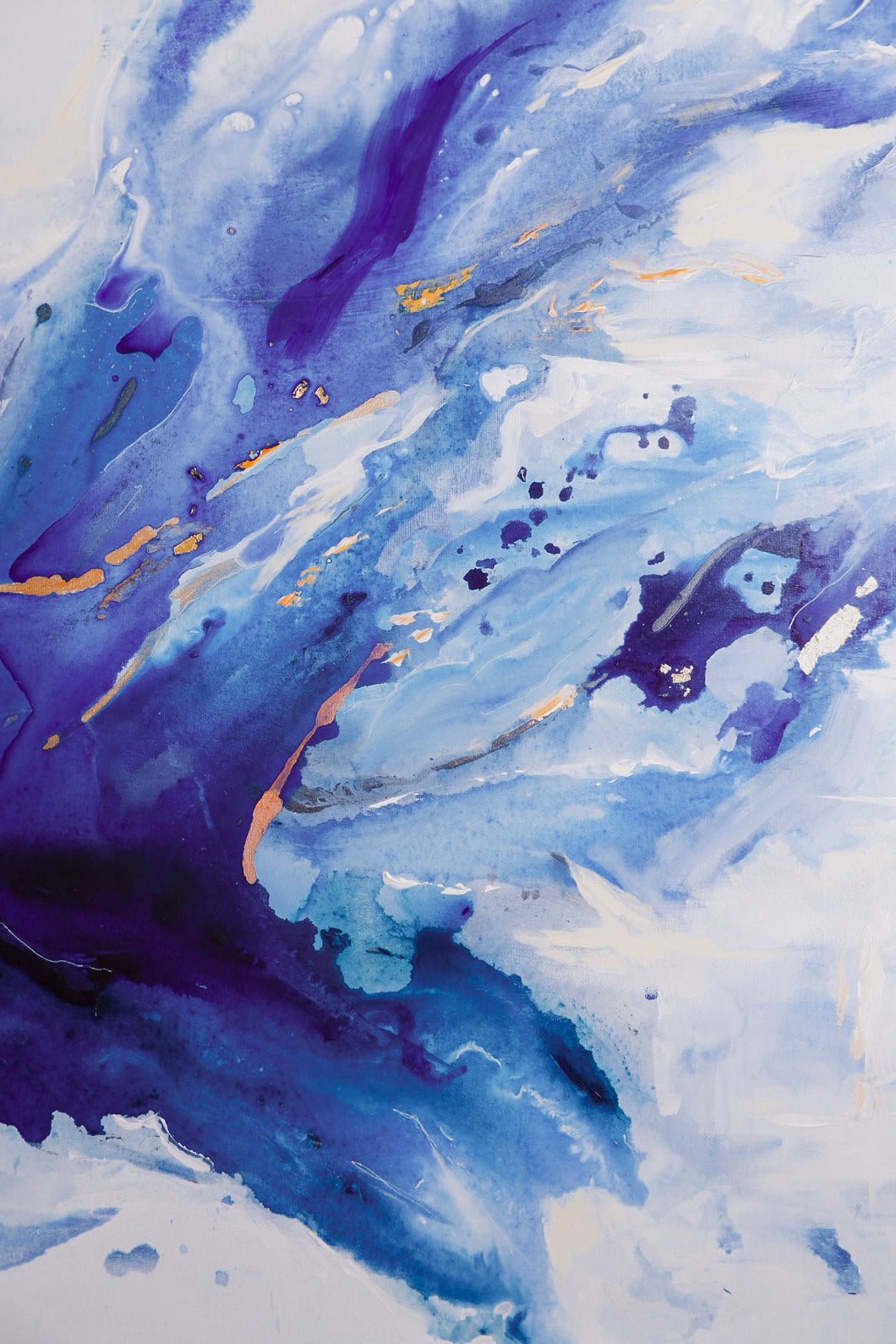 'Soft Breeze' - Blue Abstract Art Print