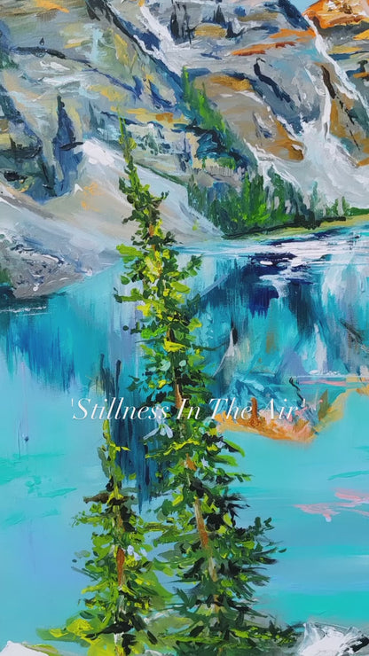 Stillness In The Air - Banff Moraine Lake | Canadian Landscape