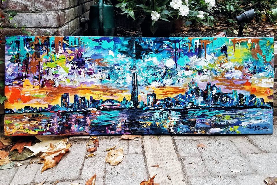'Pulse' - Toronto Skyline - Original Painting