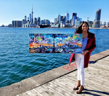Load image into Gallery viewer, &#39;Pulse&#39; - Toronto Skyline - Original Painting